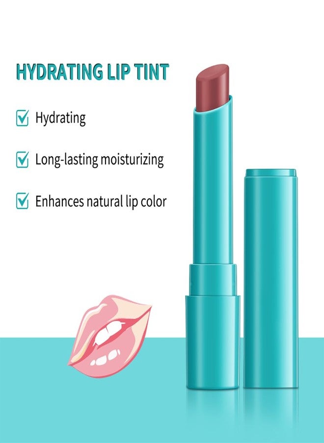 FYEBOO 4Pcs Hydrating Lip Tint Lipstick Set of Red and Nude, Long-Lasting Matte Finish Moisturizing Tinted Lip Balm, Natural Ingredients Vitamin E Watery Lip Gloss Lipstick for Women and Girls - Image 5